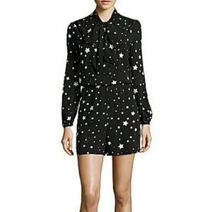 Black and starry romper